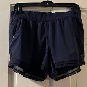 Lululemon Athletica Dark Blue Athletic Shorts